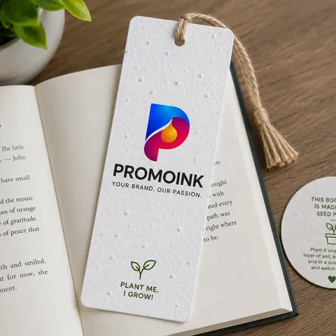 Custom Seed Paper with the PromoInk AI logo