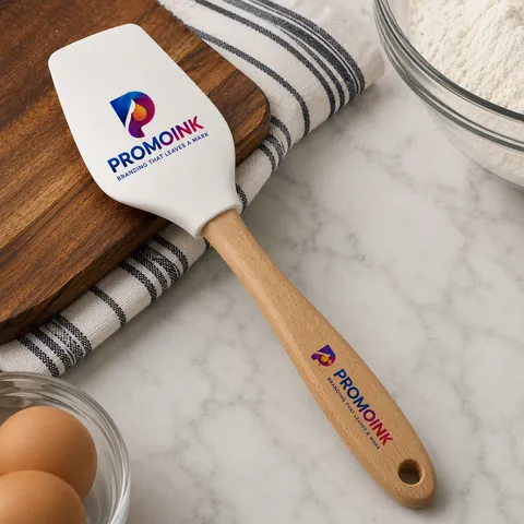 Custom Spatulas with the PromoInk AI logo