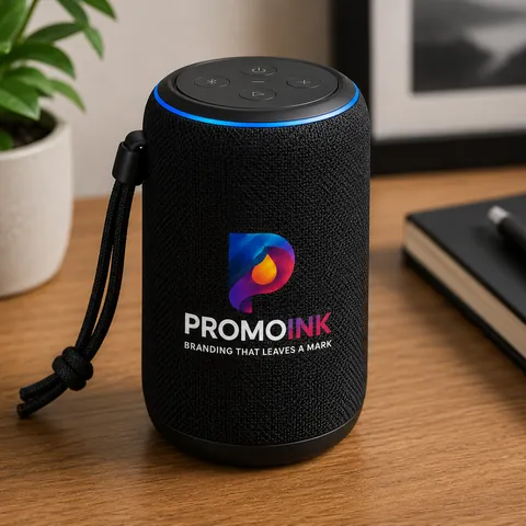 Custom Speakers with the PromoInk AI logo